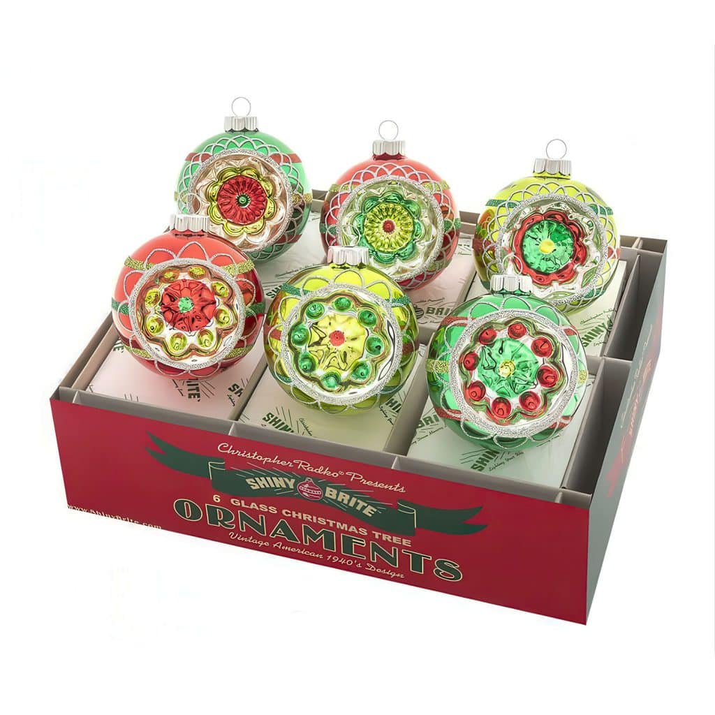 Holiday Splendor Reflector Rounds Radko Shiny Brite