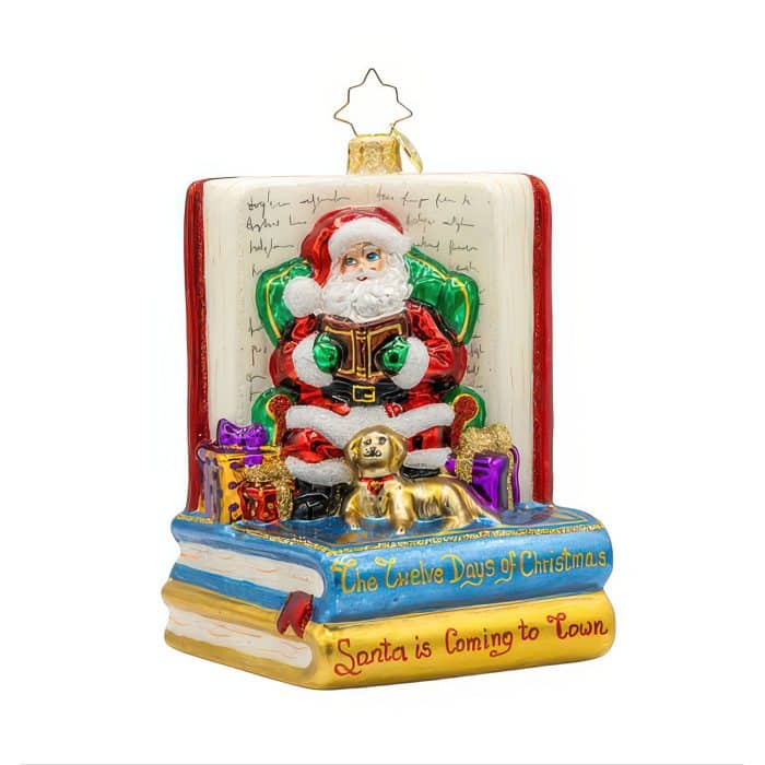 Santas Book Nook by Radko Front