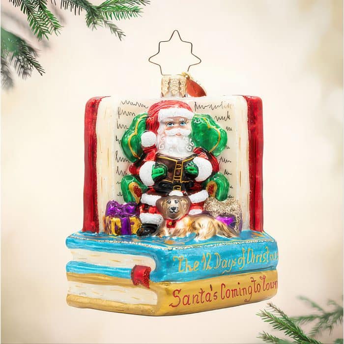 Santas Book Nook Gem by Radko
