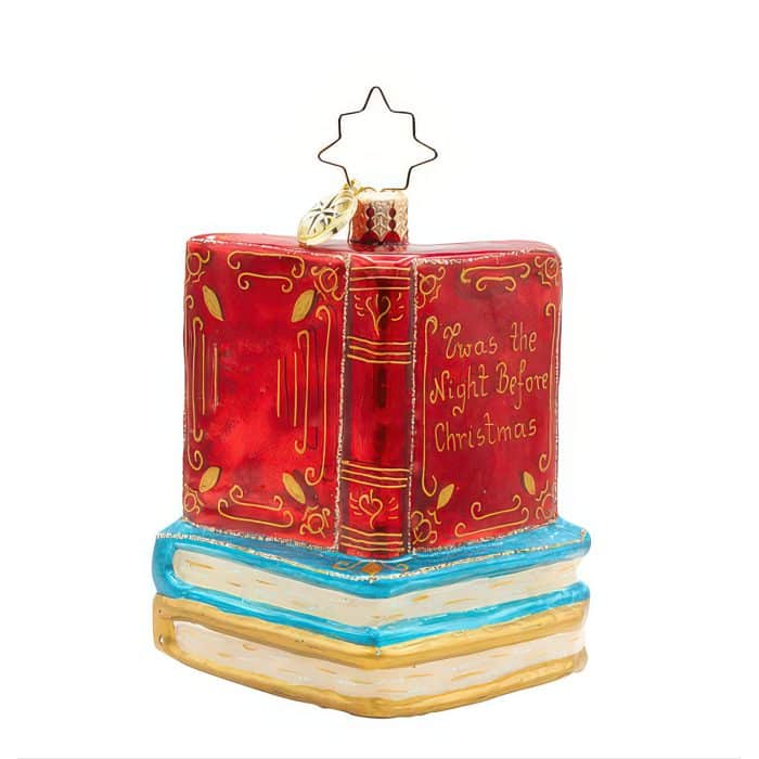 Santas Book Nook Gem by Radko Back