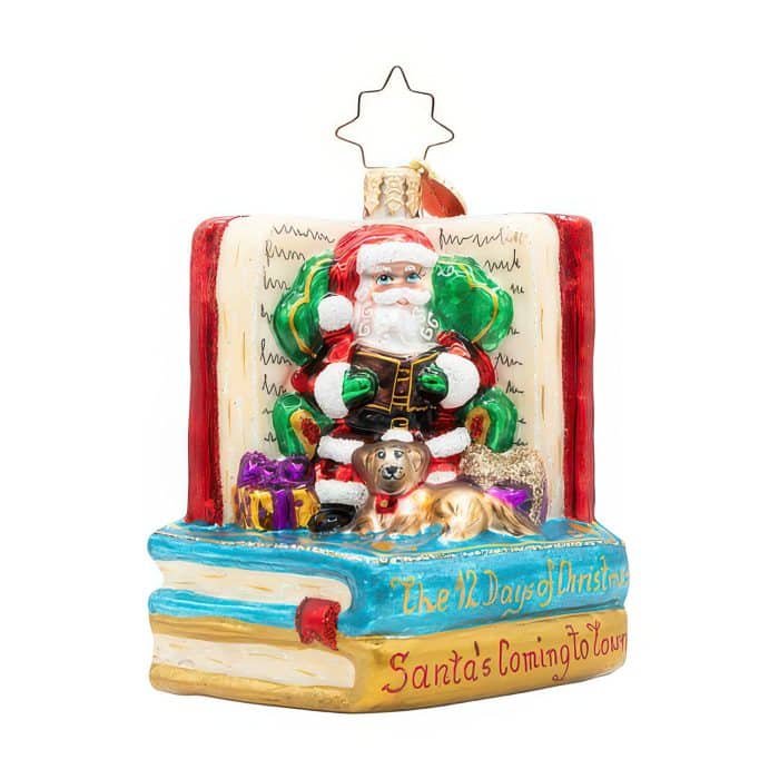Santas Book Nook Gem by Radko Front
