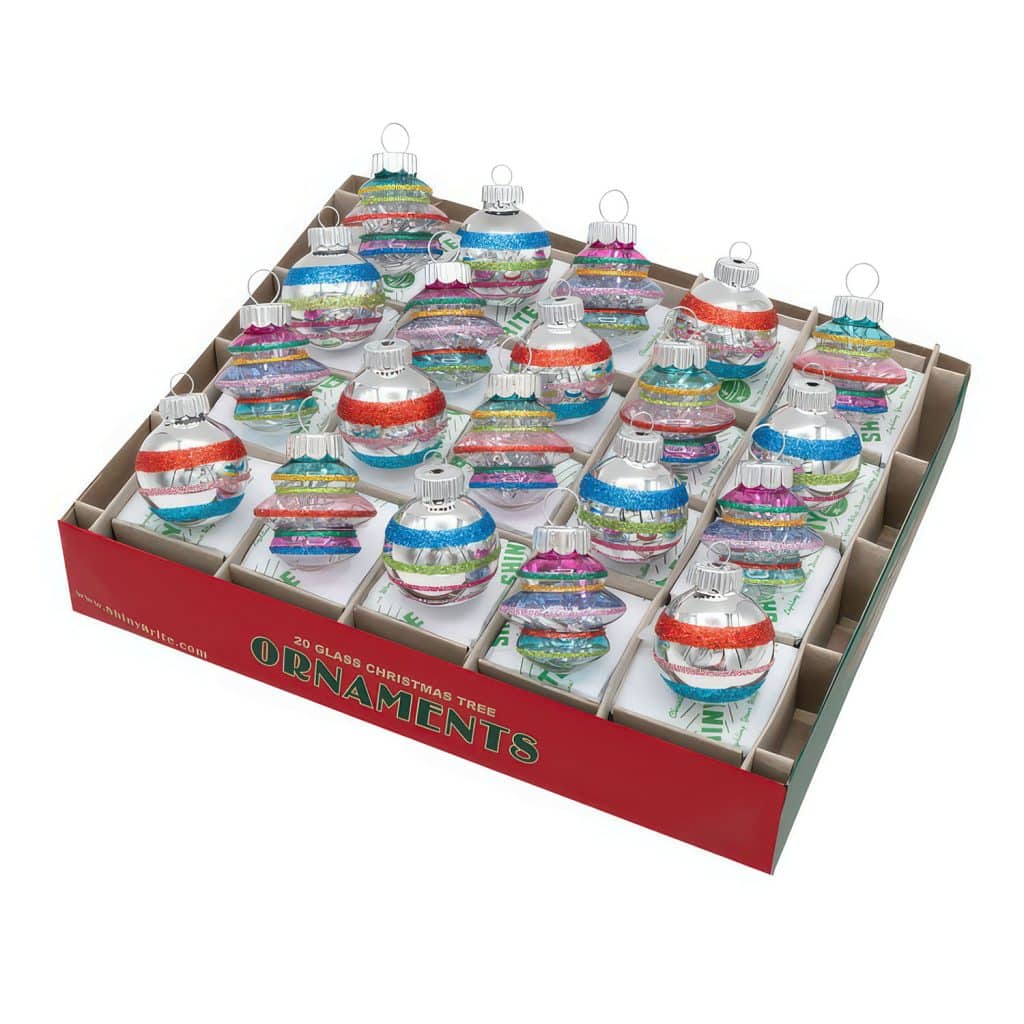 Confetti Reflector Shapes  Rounds Radko Shiny Brite