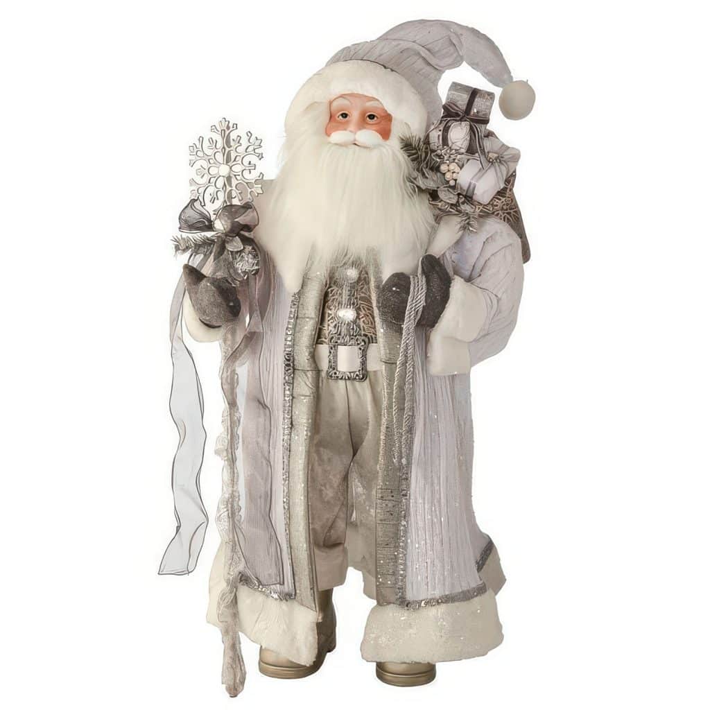 Winter White Frosty Santa