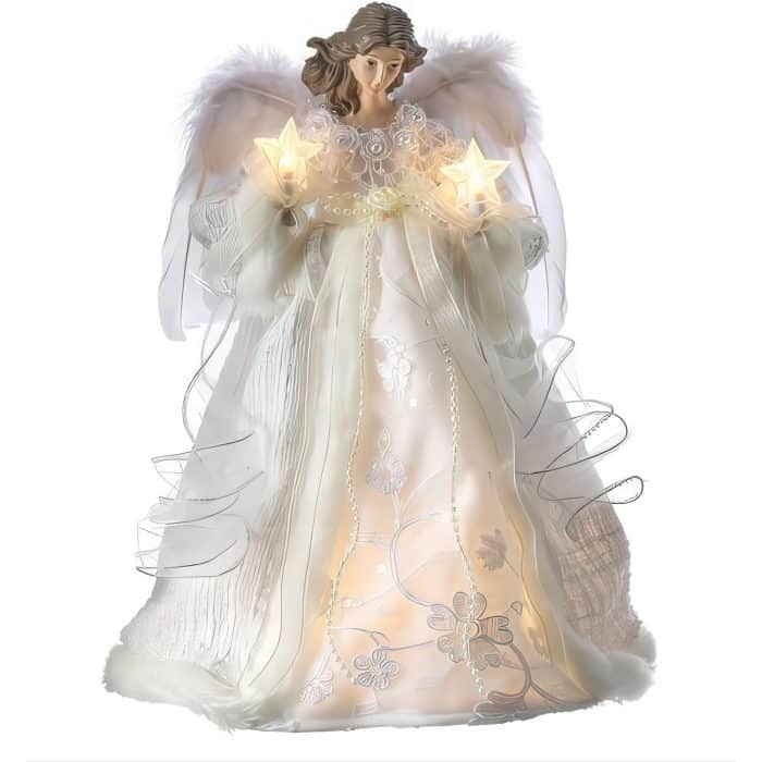 Starry Feather Wing Angel Tree Topper