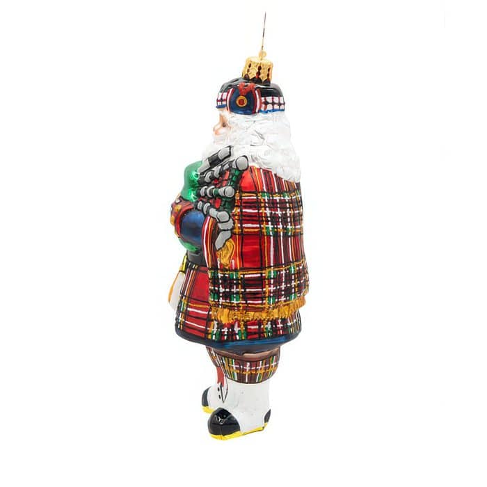 Tartan Tidings Santa by Radko Side Two