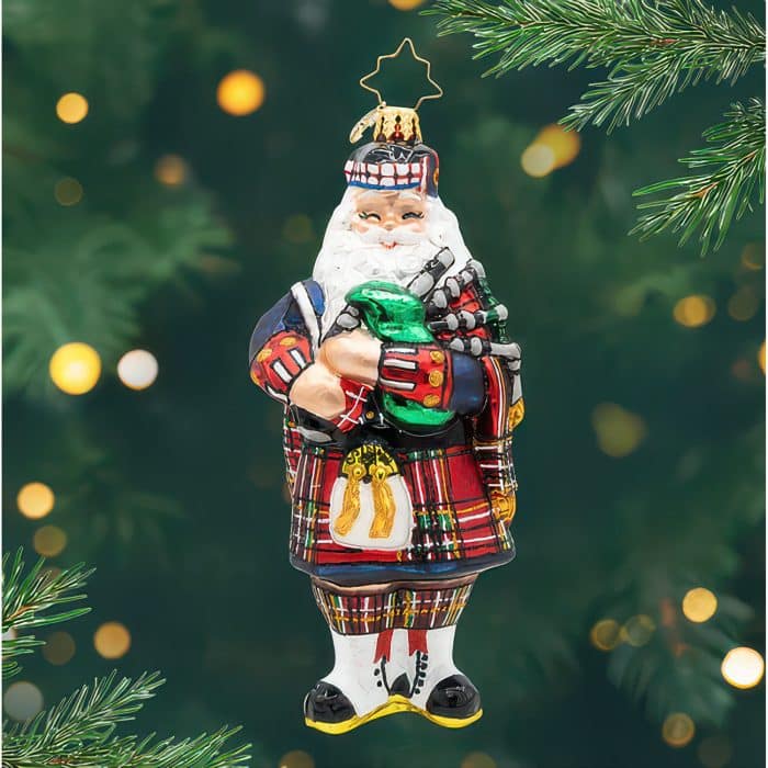 Tartan Tidings Santa by Radko