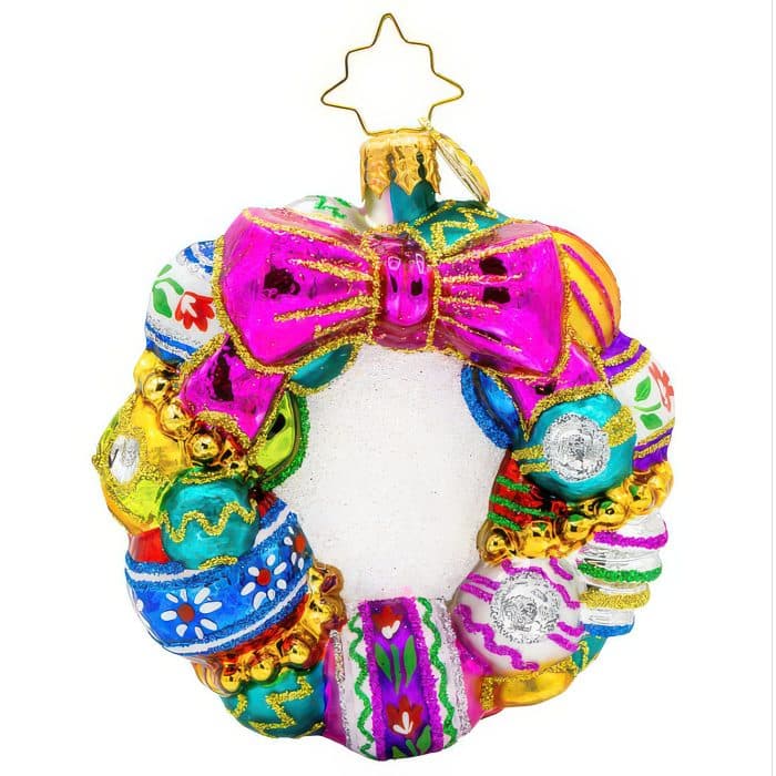 Vintage Holiday Wreath Gem by Radko