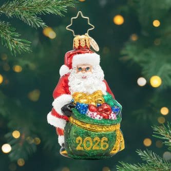 2026 Santa's Yearly Gift Drop Gem By Radko