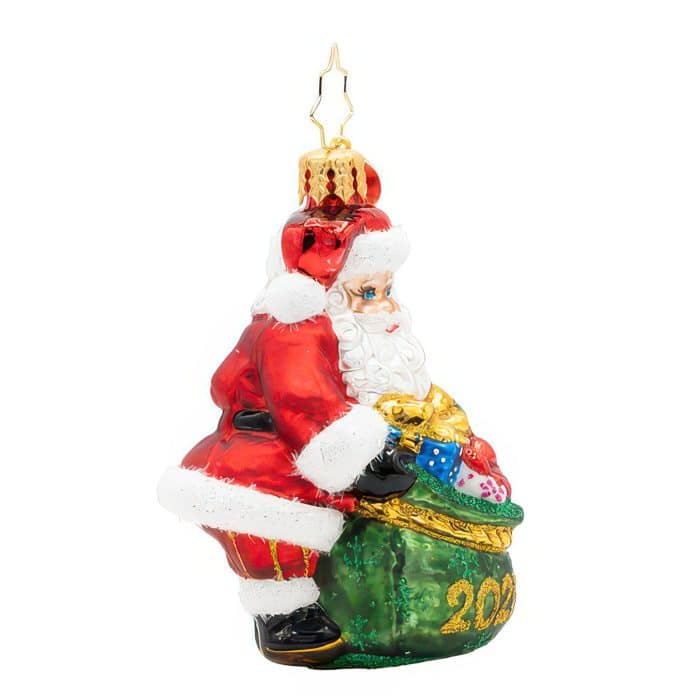 2026 Santas Yearly Gift Drop Gem by Radko Side