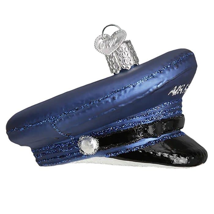 Air Force Cap Ornament Old World Christmas Side