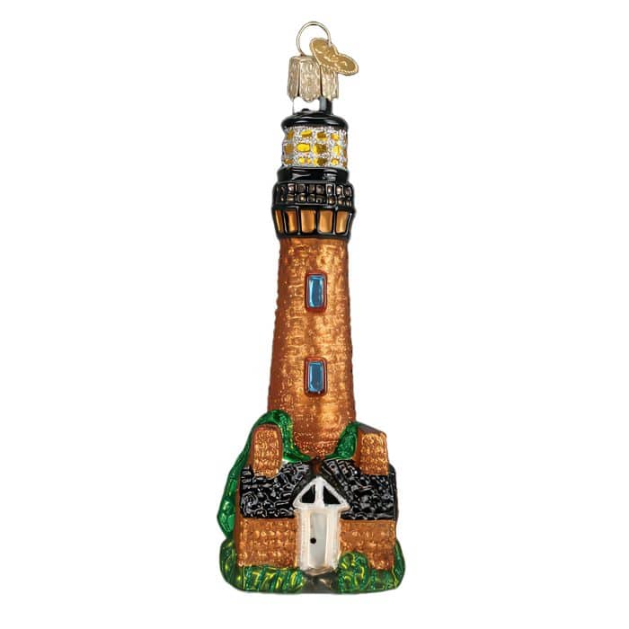 Currituck Beach Lighthouse Ornament Old World Christmas Back