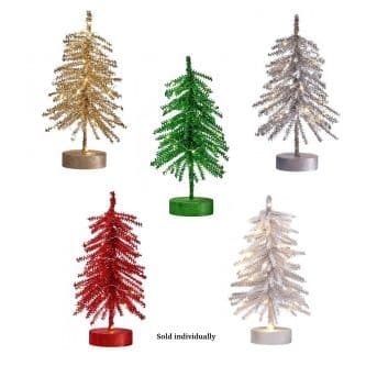 Iridescent Tinsel LED 14" Five Colors