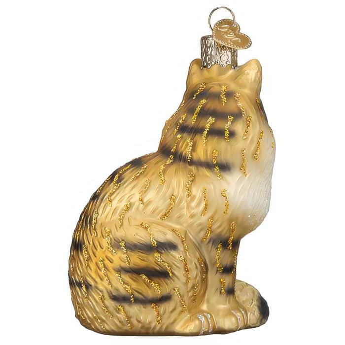 Maine Coon Cat Ornament Old World Christmas Back