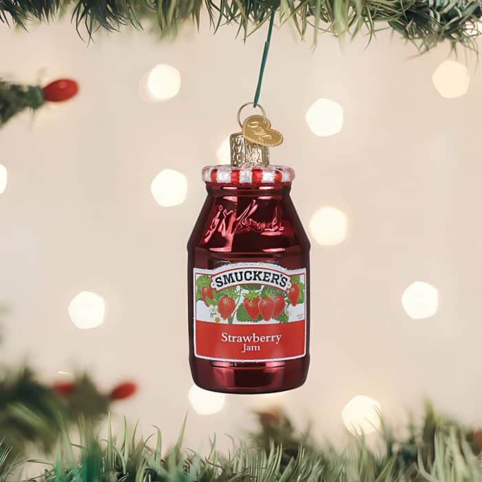 Smuckers™ Strawberry Jam Ornament Old World Christmas