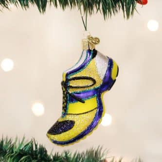 Yellow Running Shoe Ornament Old World Christmas