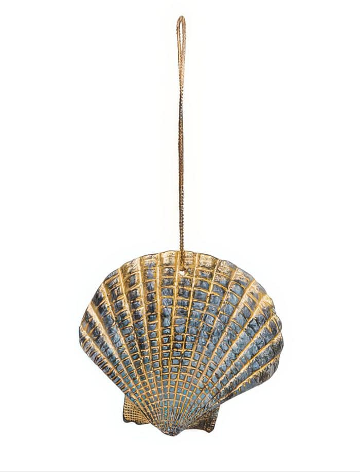 Angel Fish Scallop Shell Ornament Back