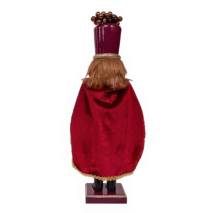 Burgundy Wine and Grapes Nutcracker Back
