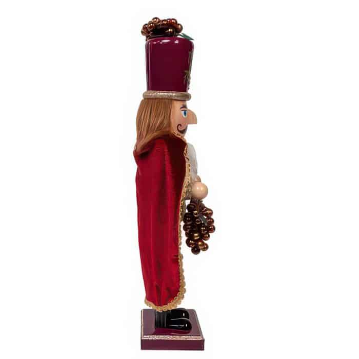 Burgundy Wine and Grapes Nutcracker Side Two