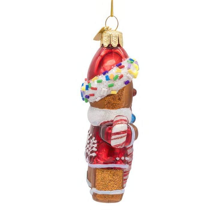 Candy Gingerbread Man Ornament Side