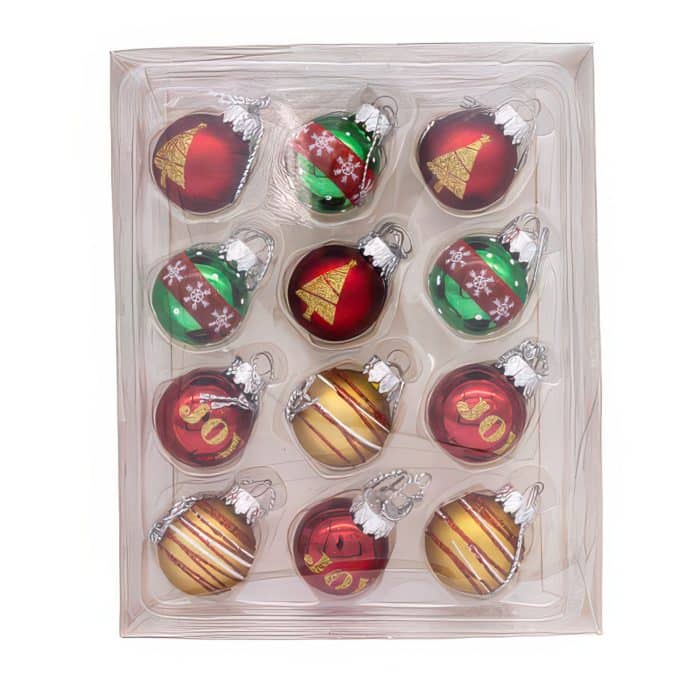 Deco Mini Ball Ornament Set