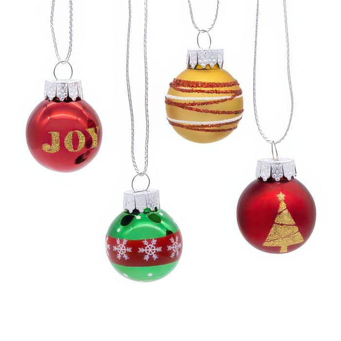 Deco Mini Ball Ornament Set Front