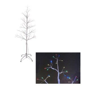 Fairy Light White Birch Twig Multicolor Tree