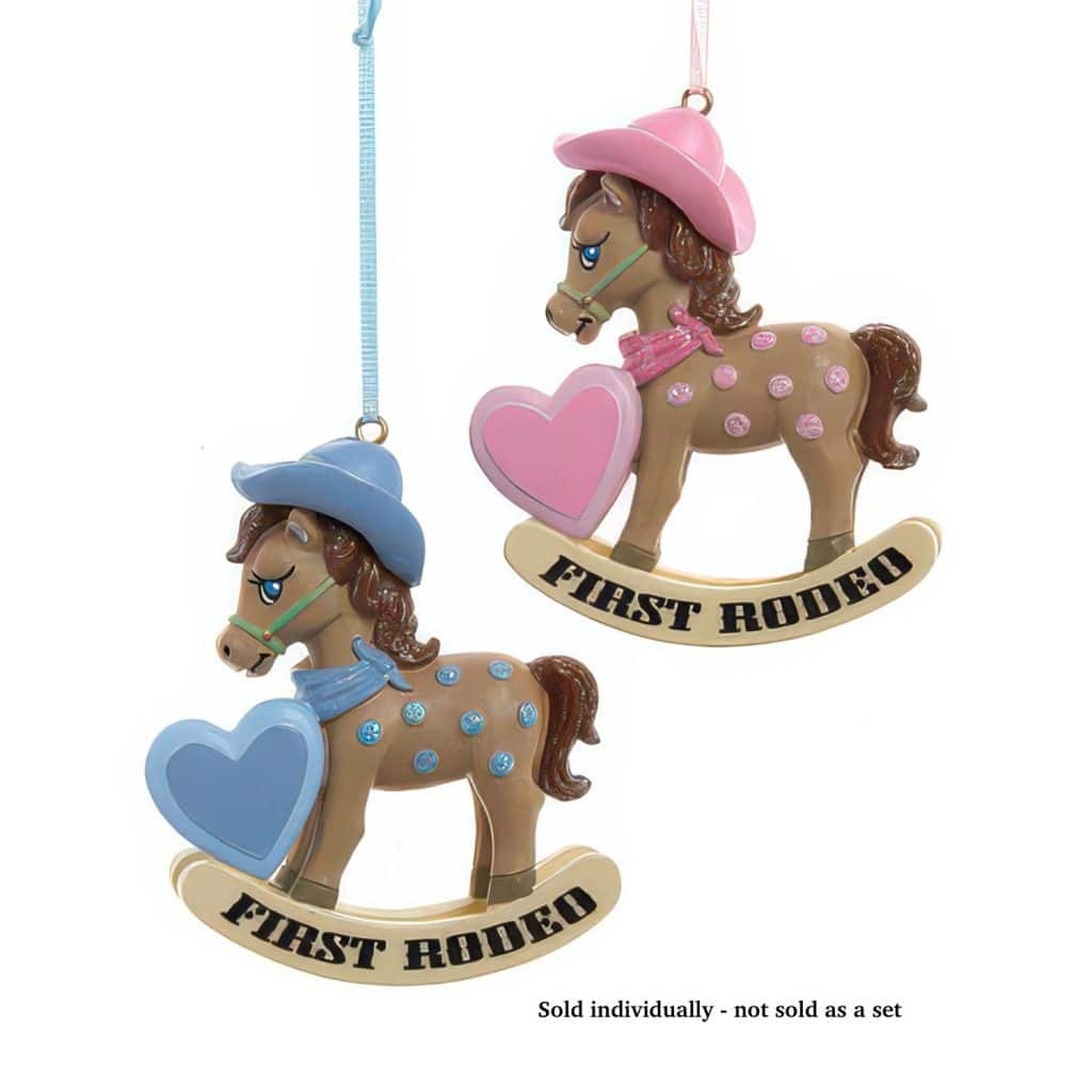 First Rodeo Babys Ornament Personalize