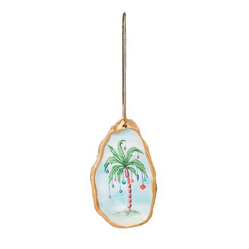 Palm Tree Oyster Shell Ornament
