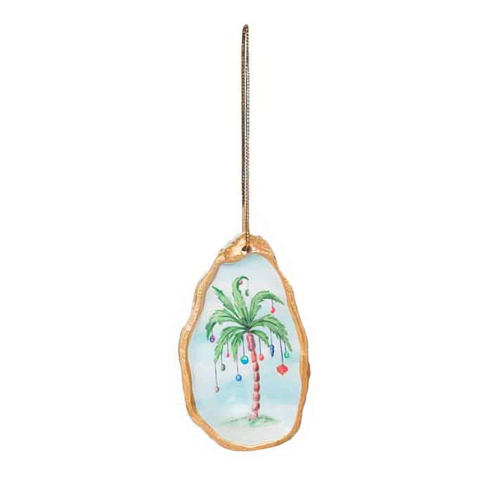 Palm Tree Oyster Shell Ornament