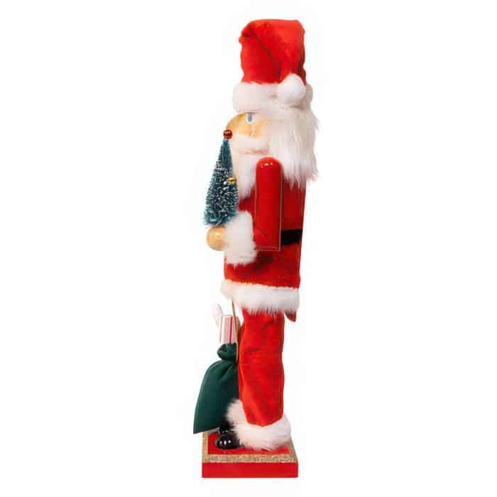 Santa with Gifts Nutcracker Side