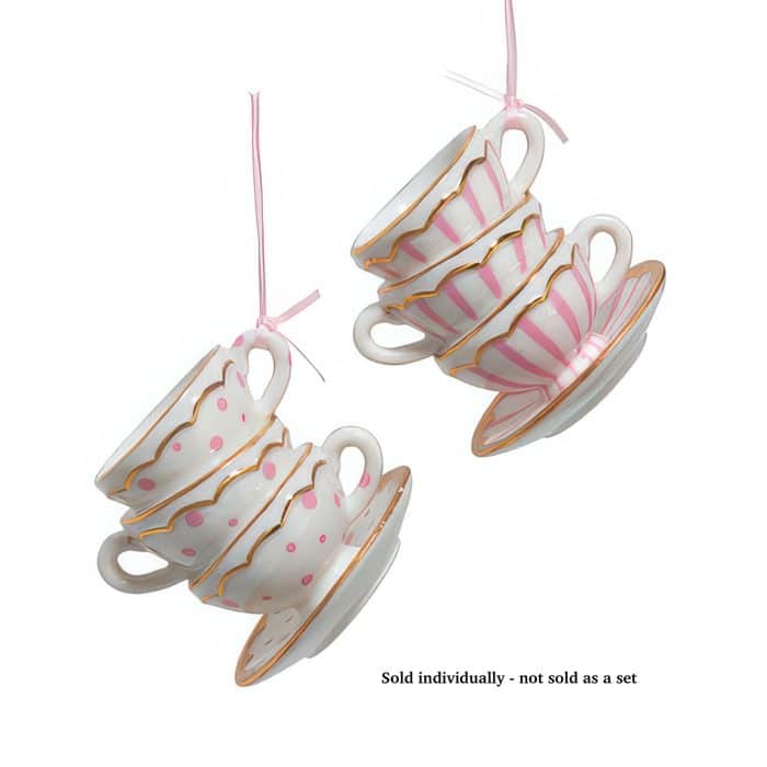 Tipsy Teacup Stacks Ornament