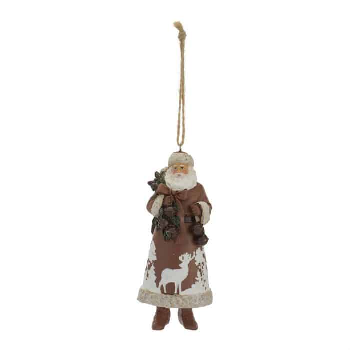 Forest Scene Rustic Santa Hanging