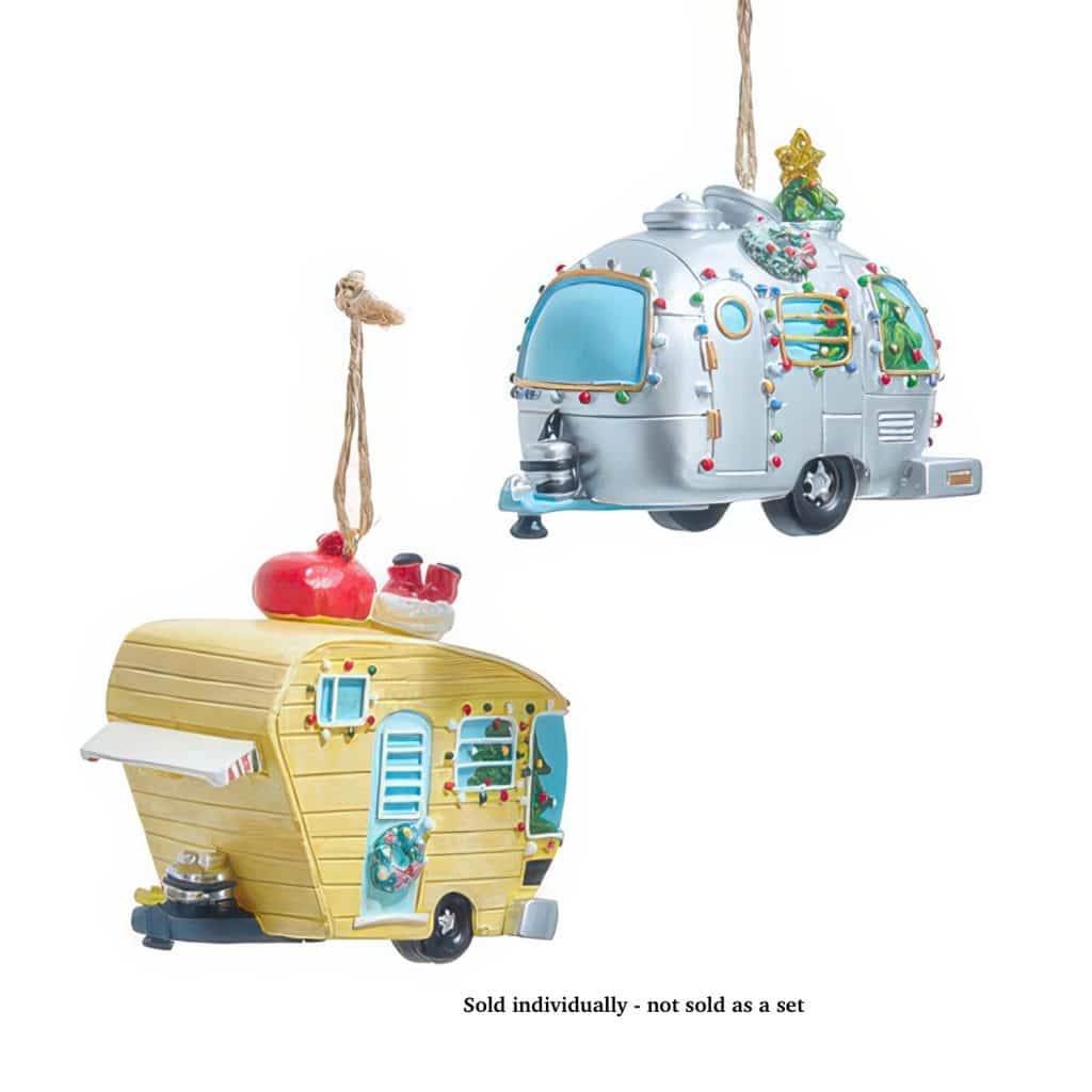Santa Delivers Camper Ornaments