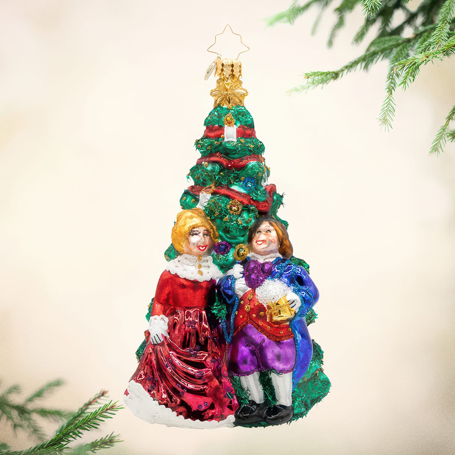 Festive Fezziwigs, a Christopher Radko ornament from the A Christmas Carol series