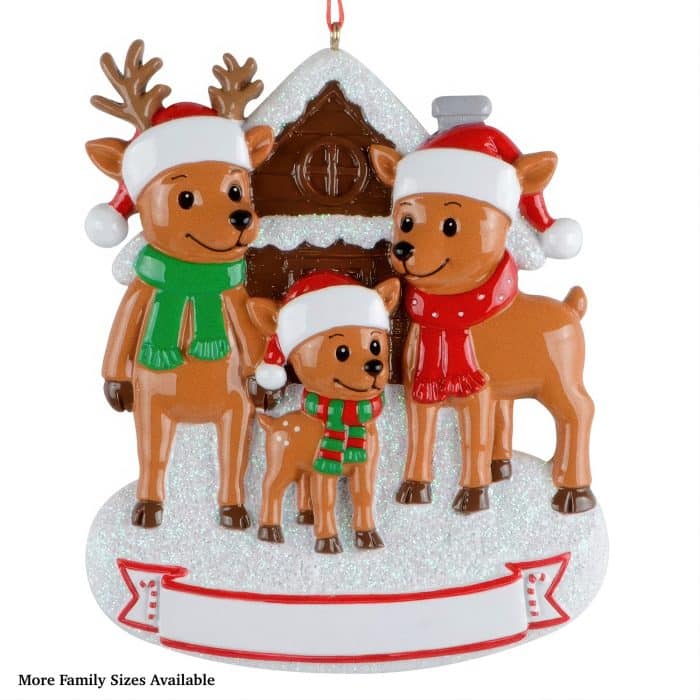 Reindeer Home Ornament Personalized